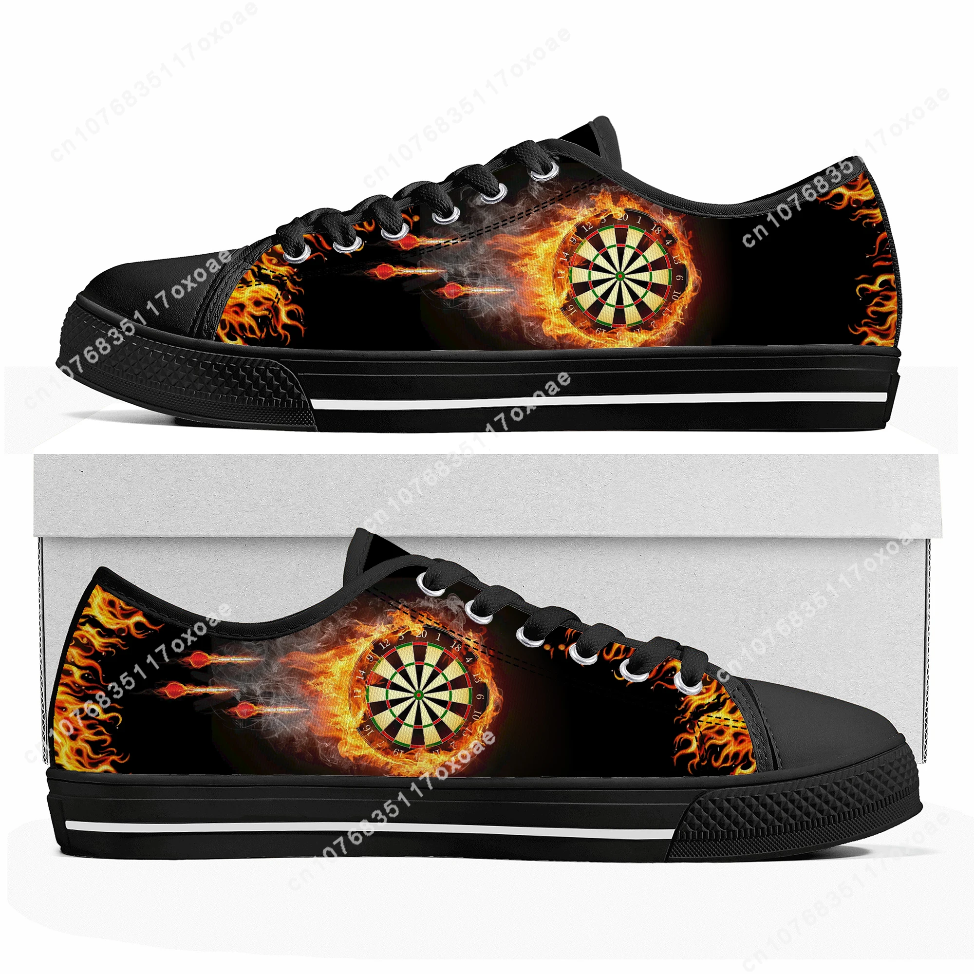 Love Gift Darts Player shoes Low Top Sneakers Mens Womens Teenager High Quality Canvas Sneaker couple Casual Shoes Custom Shoe