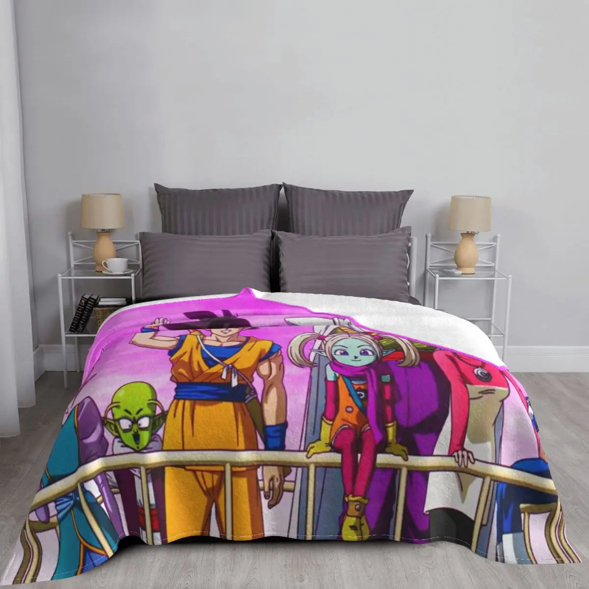 Dragon Ball Z Dragonball Anime Merch Blanket Soft Fleece Throw Blankets Cozy Bedspreads