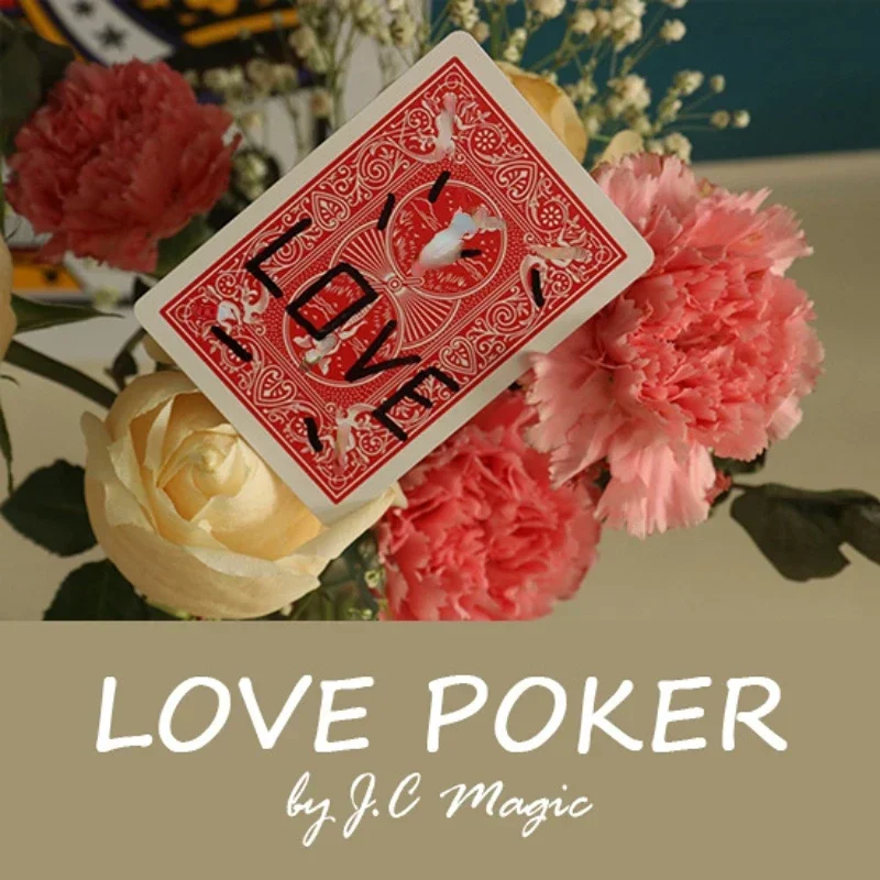 Love Poker By J.C Magic Card Magic Tricks Close Up Mentalism Magia Magie Magicians Prop Accessory Illusion Gimmick Tutorial