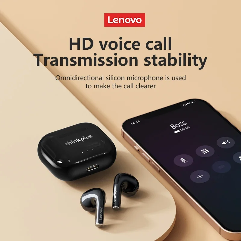 Original Lenovo LP40Pro LP40 LP40II Wireless Bluetooth 5.3 Earphones TWS HiFi Earbuds Sport headset Long Standby with Mic 2025