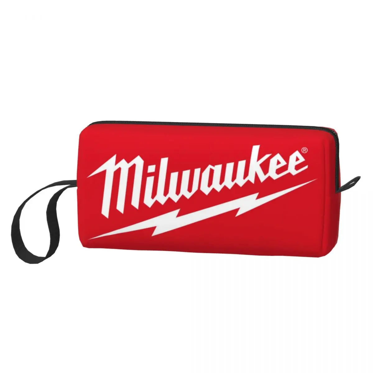 Bolsa de maquillaje grande con logotipo Popular de W-milwaukeed, bolsa con cremallera, bolsas de cosméticos de viaje, bolsa de aseo portátil para