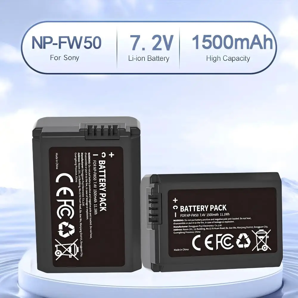 

KOSHARE NP-FW50 1500mAh Rechargeable Digital Battery for Sony A6000 A6400 A6300 A6500 A7 A7II A7RII A7SII A7S A7S2 A7R