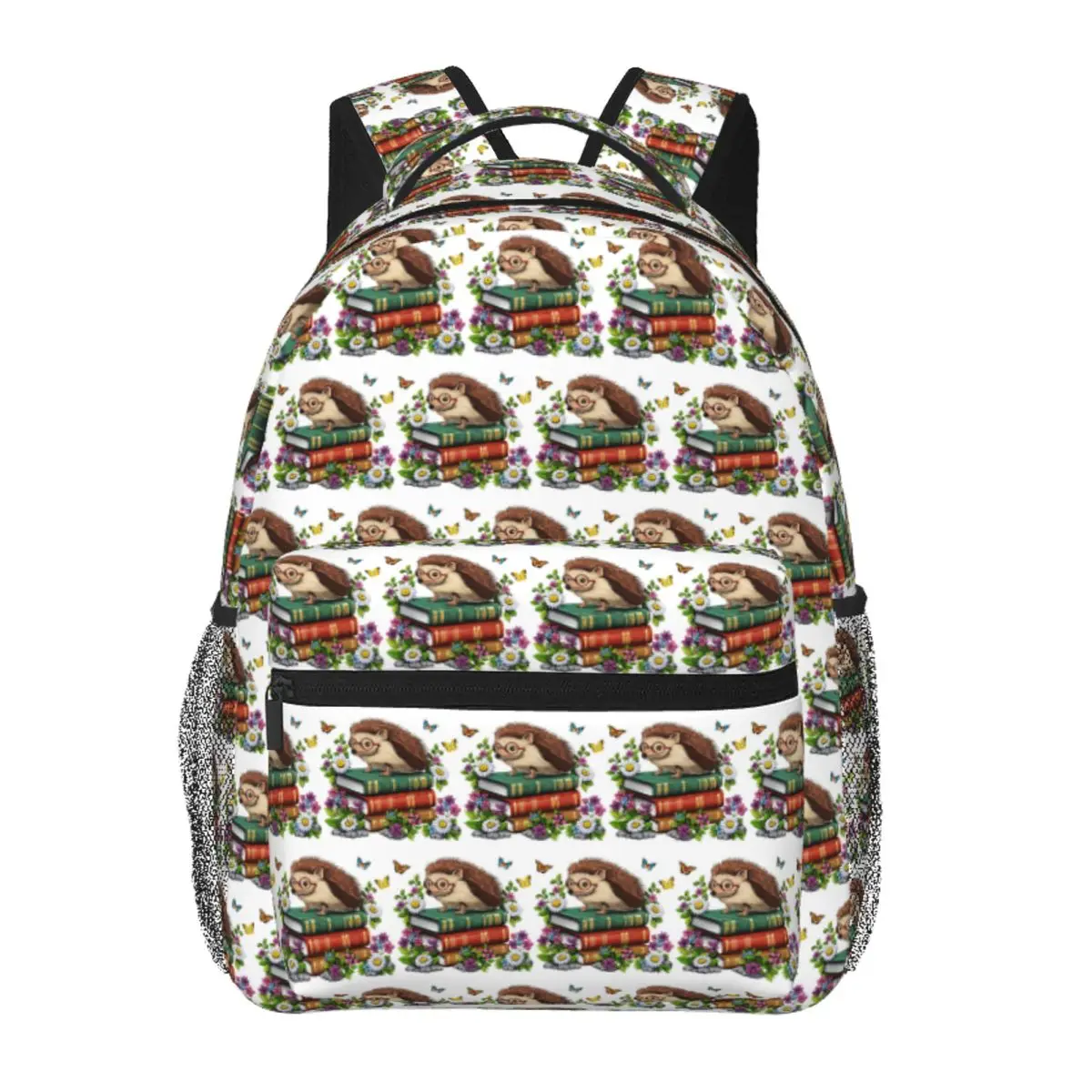 

Cottagecore Hedgehog Backpack Student Boys Girls BookBag Children School Bag Laptop Shoulder Bags for Men Women