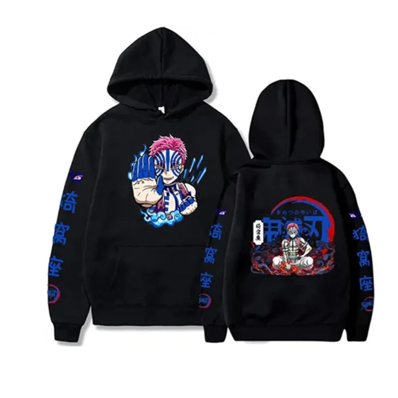 

Мужская толстовка Demon Slayer Blade Extra Large, унисекс, повседневная, с капюшоном, в стиле аниме