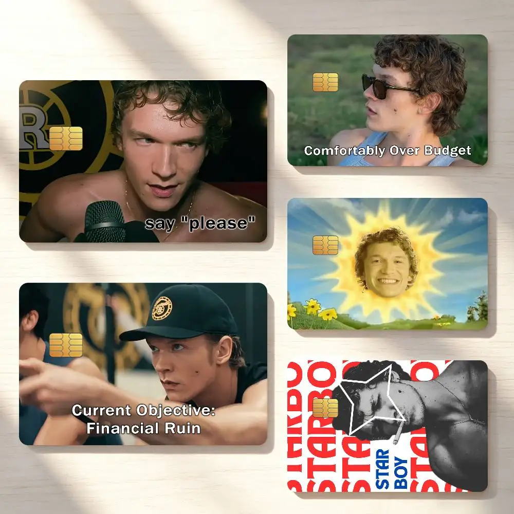 American Actor C-Connor Storrie Credit Card Sticker Waterproof Anti-Scratch 4PCS Bank Debit Traffic Cover Decoration