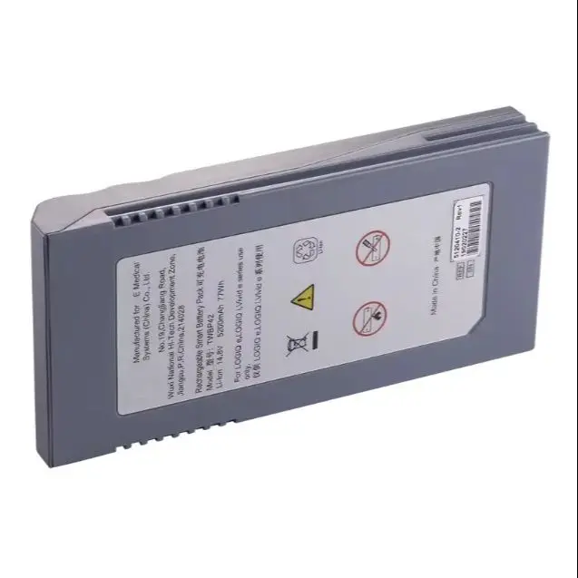 Replacement Battery for GE LOGIQ e LOGIQ i Evivid e Ultrasound, 14.8V 5.2Ah, Compatible with 5120410-2, 5422172, TWBP42