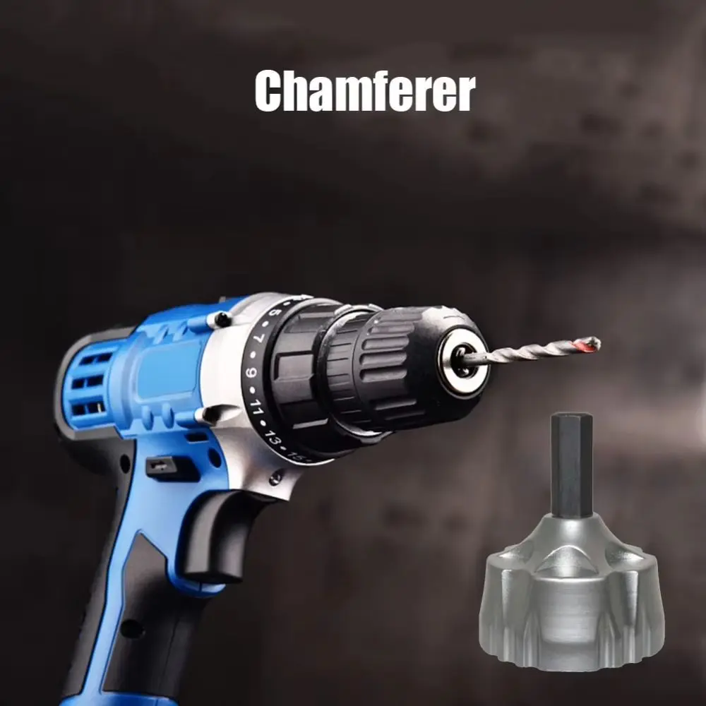 

Durable Circle Drill Bit Deburring Thread Metal External Chamfer Tool Hex Tungsten Steel Remove Burr Trimming Drilling Tools