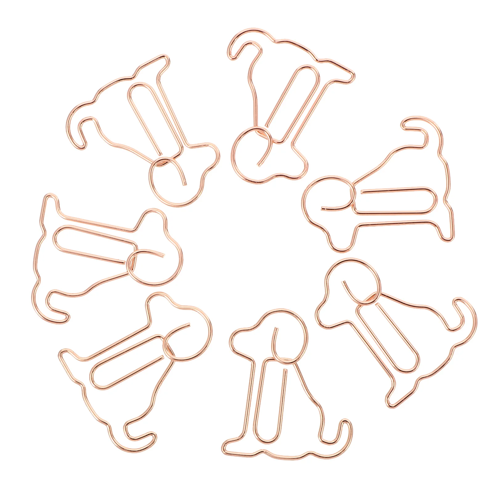 

25Pcs Creative Dog Shaped Paper Clips Animal Shape Bookmark Clips Office Supplies for Cards Notes Memos Photos Scrapbooks