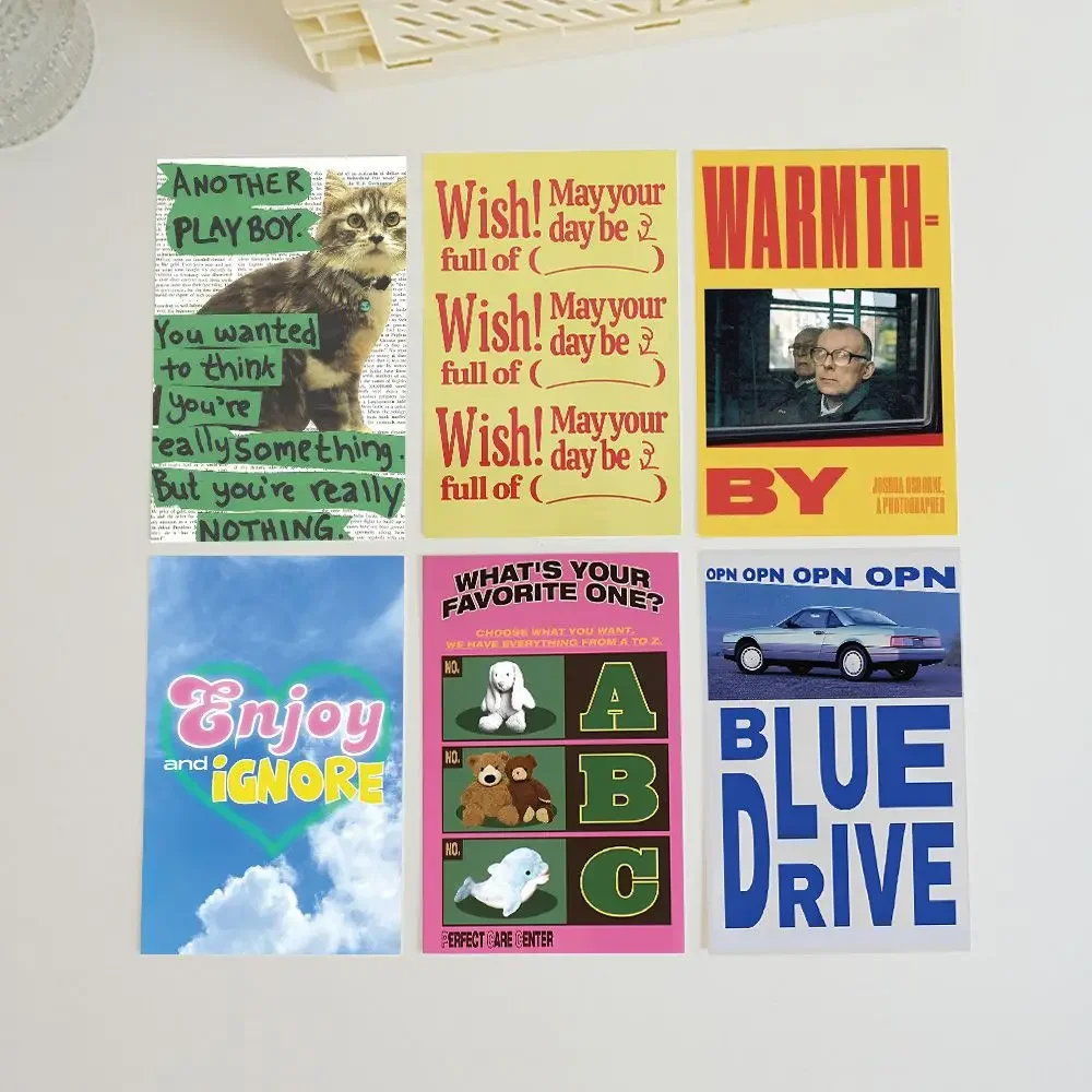 10 pocztówek Polaroid w stylu vintage do naklejek ściennych do pokoju i sypialni z wysokiej klasy atmosferą i kartami do dekoracji pulpitu