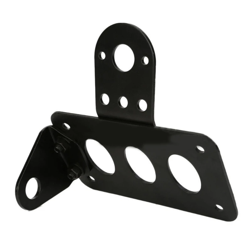 094D Motorbike License Plate Bracket Licence Plate Side Mount Universal Plate Bracket