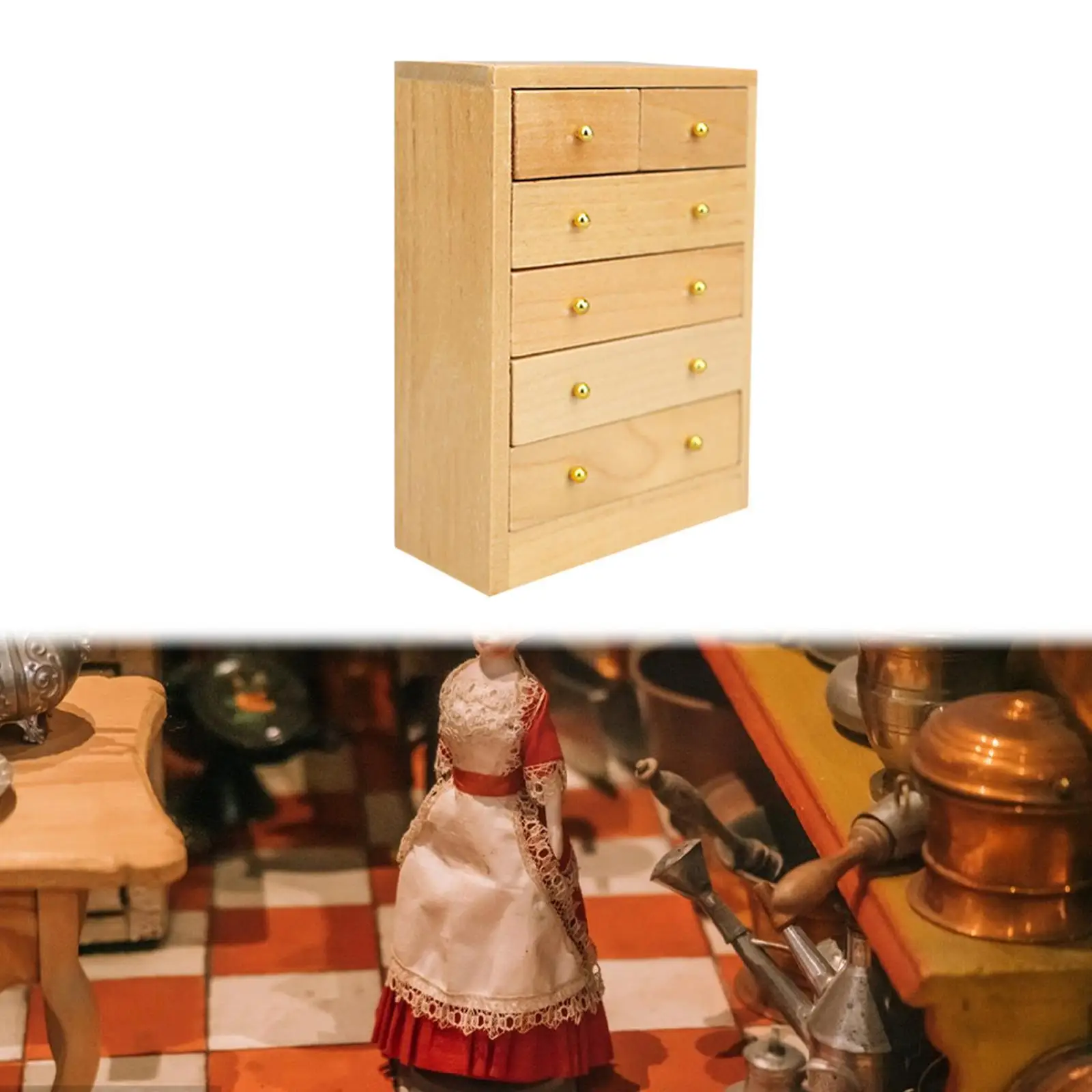 Armário organizador modelo artificial para quarto casa de bonecas sala de estar