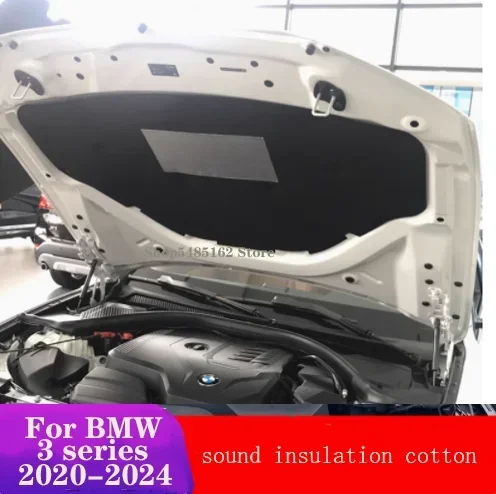 Car Hood Sound Insulation Cotton For BMW 3 Series G20 G28 2020 2021 2022 2023 2024 Front Cover Heat Mat Protective Accessories