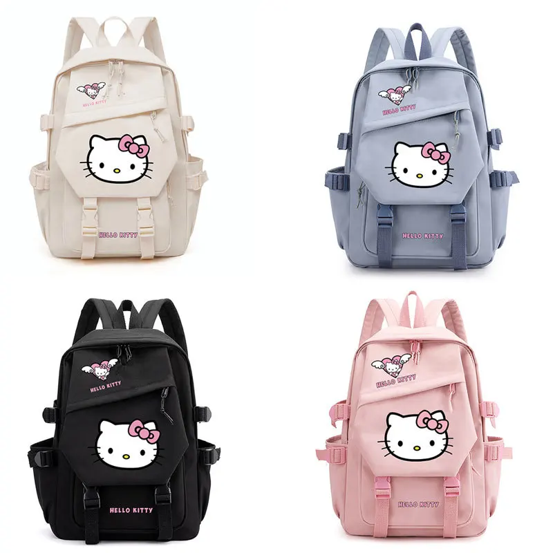 

New Hot Hello Kitty Cartoon Backpack For Children; Cute Schoolbag For Students; Multi-Functional Fashionable Backpack; Gift