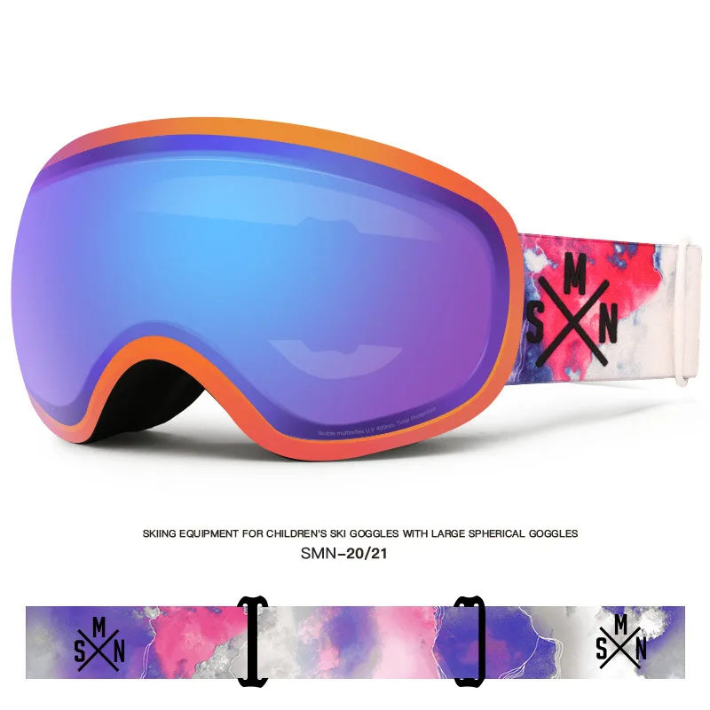 Ski glasses outdoor protective snow goggles double-layer anti-fog ski goggles equipment ski goggles can card myopia glasses