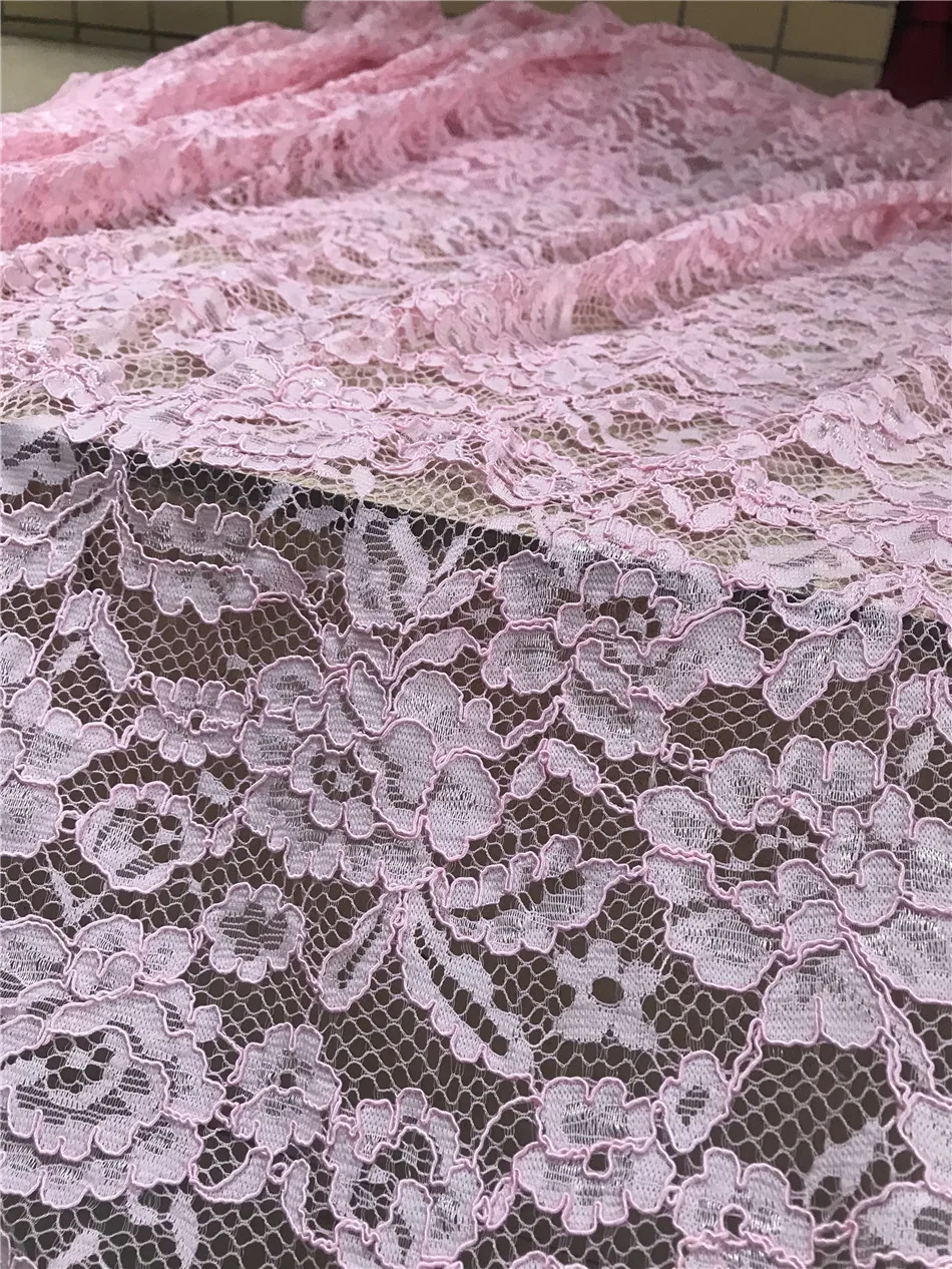 

High Quality embroidery French tulle lace Nigeria lace fabric S-1202788 With For Dress