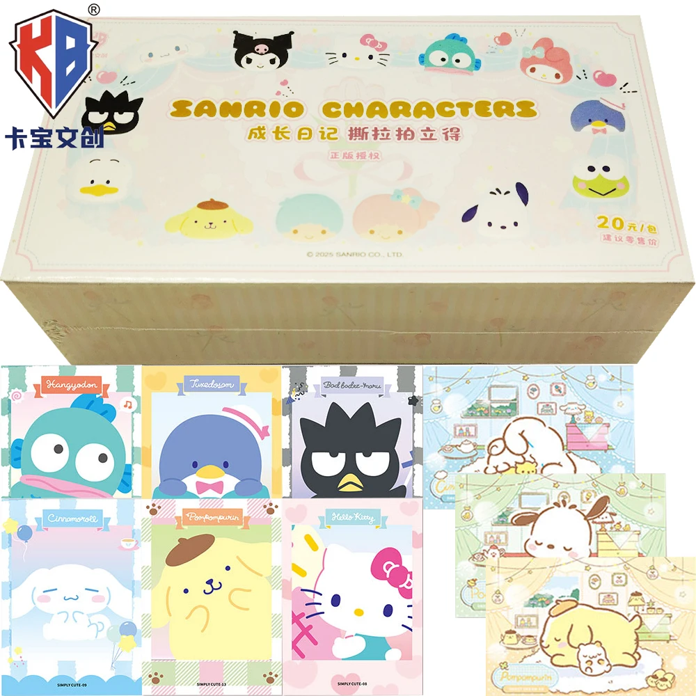 

Original KABAO Sanrio Tear Pull Polaroid Cards Cartoon IP Star Fruit Party Exquisite Special Grating Card Anime Fan Collect Gift