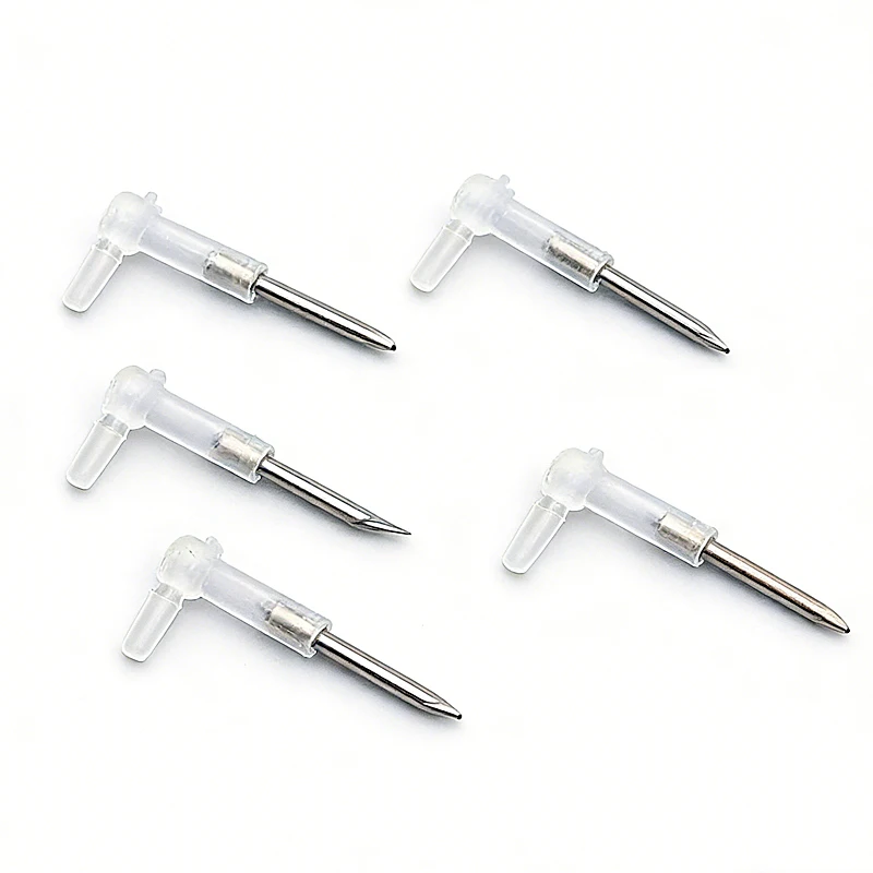 

JACA DIY CISS L Bend Elbow with Long Steel Sharp Needle Ink Tube CISS Hose Elbow Tube Connector Length 27MM