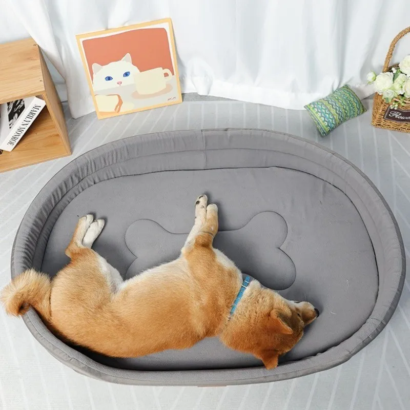 Waterproof Oxford Fabric Dog Bed Household Removable and Washable Four Seasons Pet Cushion Kennel Mat