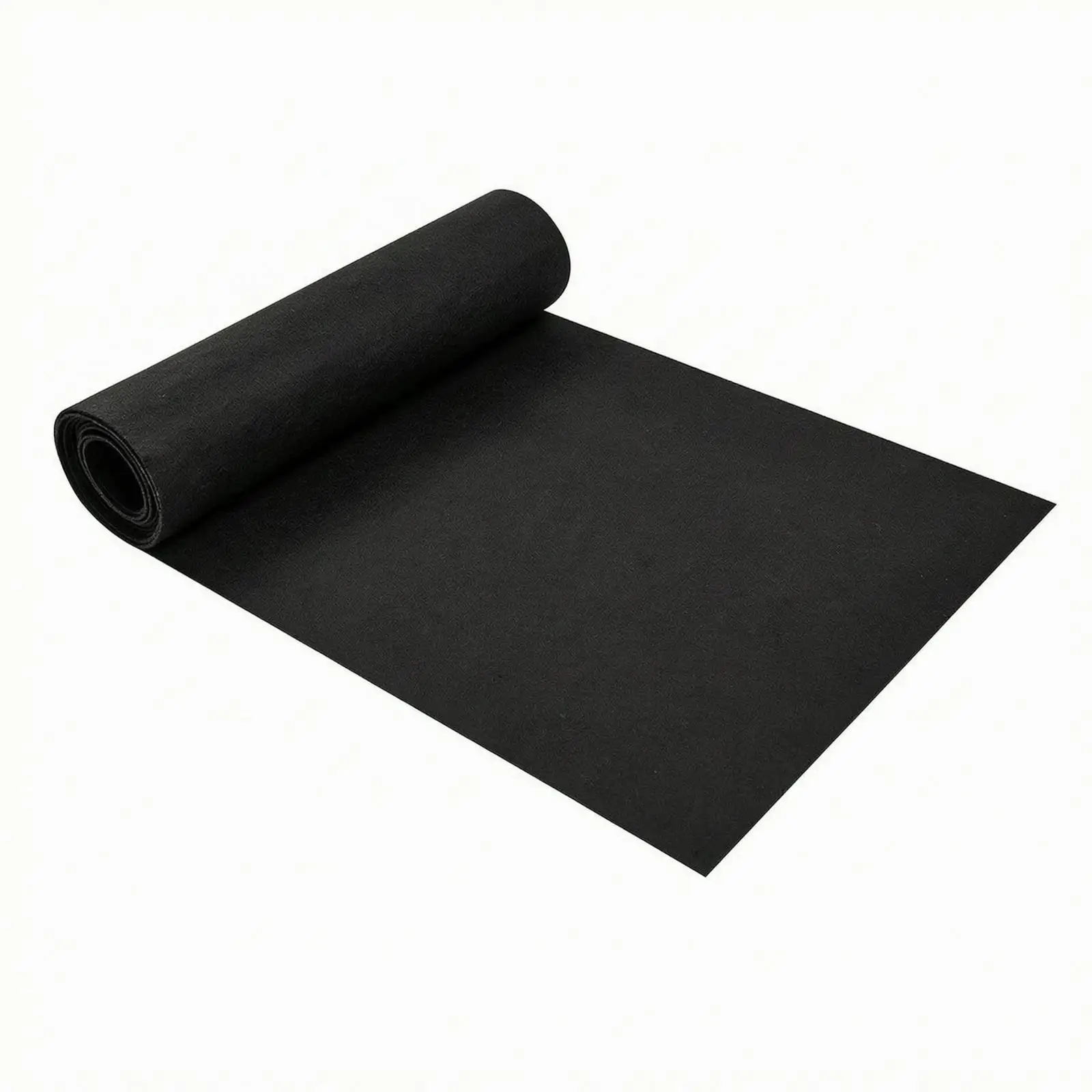 Thick Black Felt Liner Roll for Planter Breathable Water Retaining Tear Resistant Rectangular Plant Protection Mat for Garden