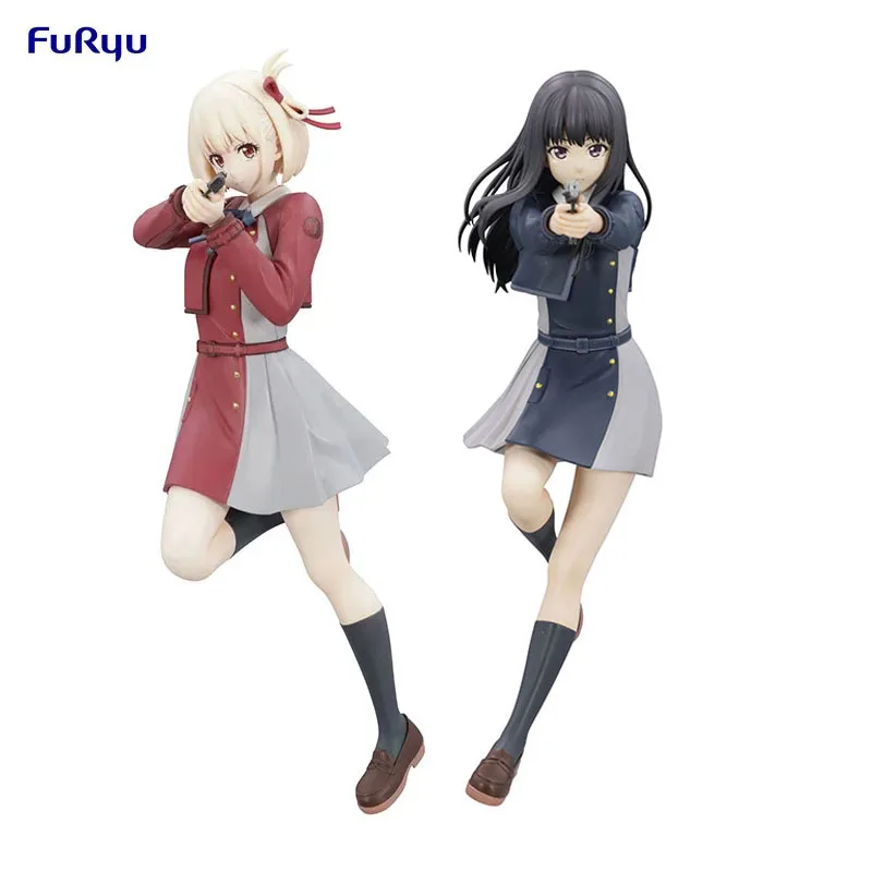 Original FURYU Trio-Try-iT Lycoris Nishikigi Chisato Inoue Takina 21CM PVC Anime Action Figures Model Collection Toy