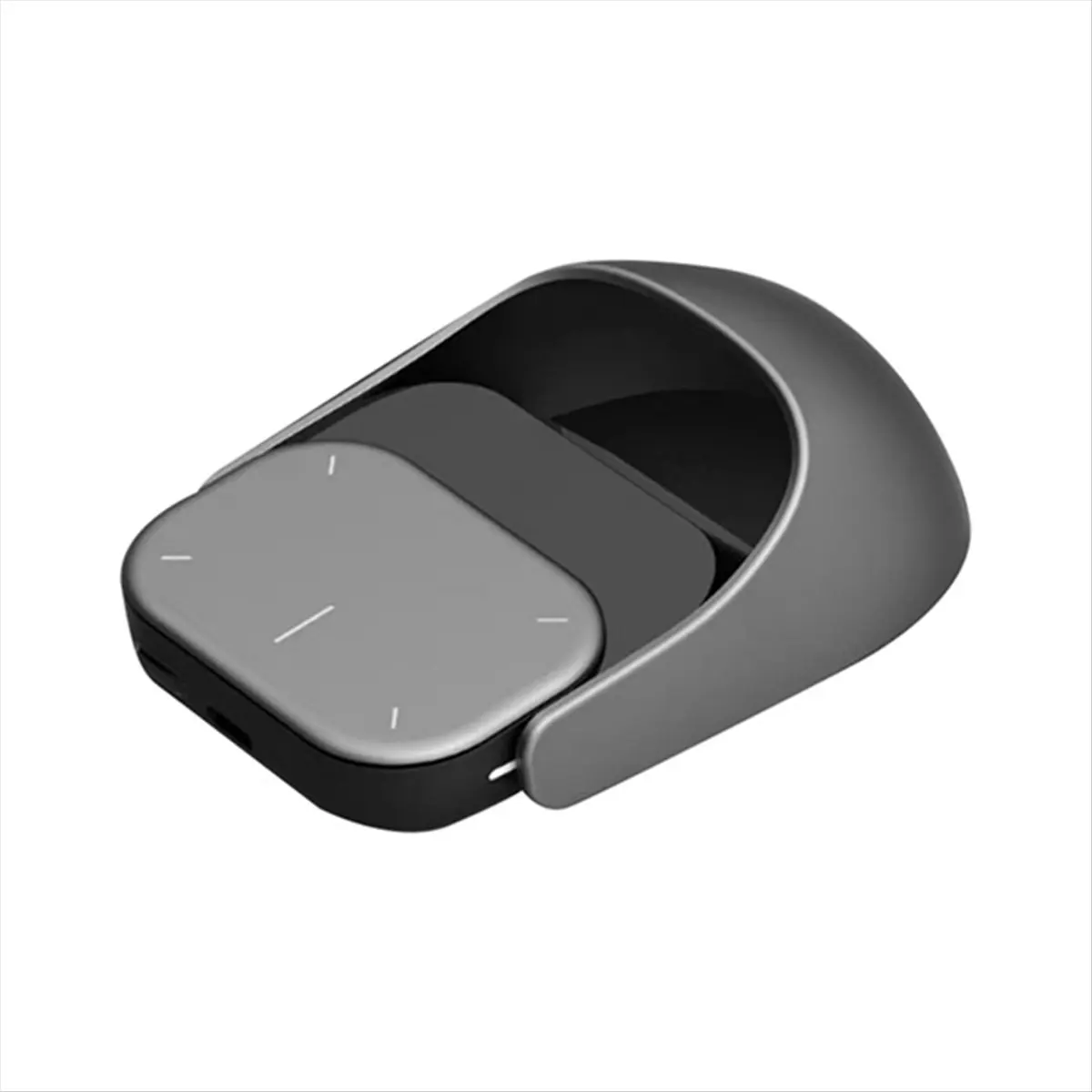 Okay Mini Air Mouse Wireless Touchpad Bluetooth Remote AI Recording ChatGPT Enabled Mouse Presenter for Windows/TV Dark Gray