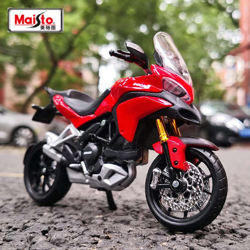 

Maisto 1:12 DUCATI Multistrada 1200S Alloy Sports Motorcycle Model Simulation Diecast Metal Race Motorcycle Model Childrens Gift