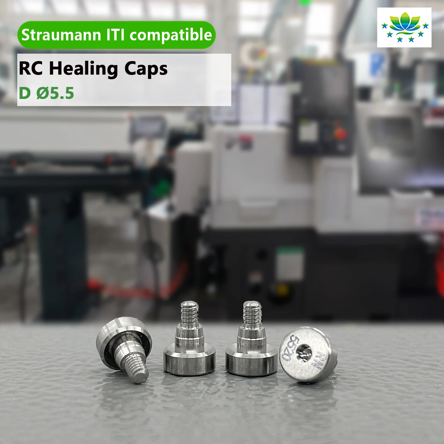 Compatible Straumann RN Healing Abutment Titanium Grade 5 CNC Machined for Dental Implant OEM ODM Factory Direct Fast Shiipping