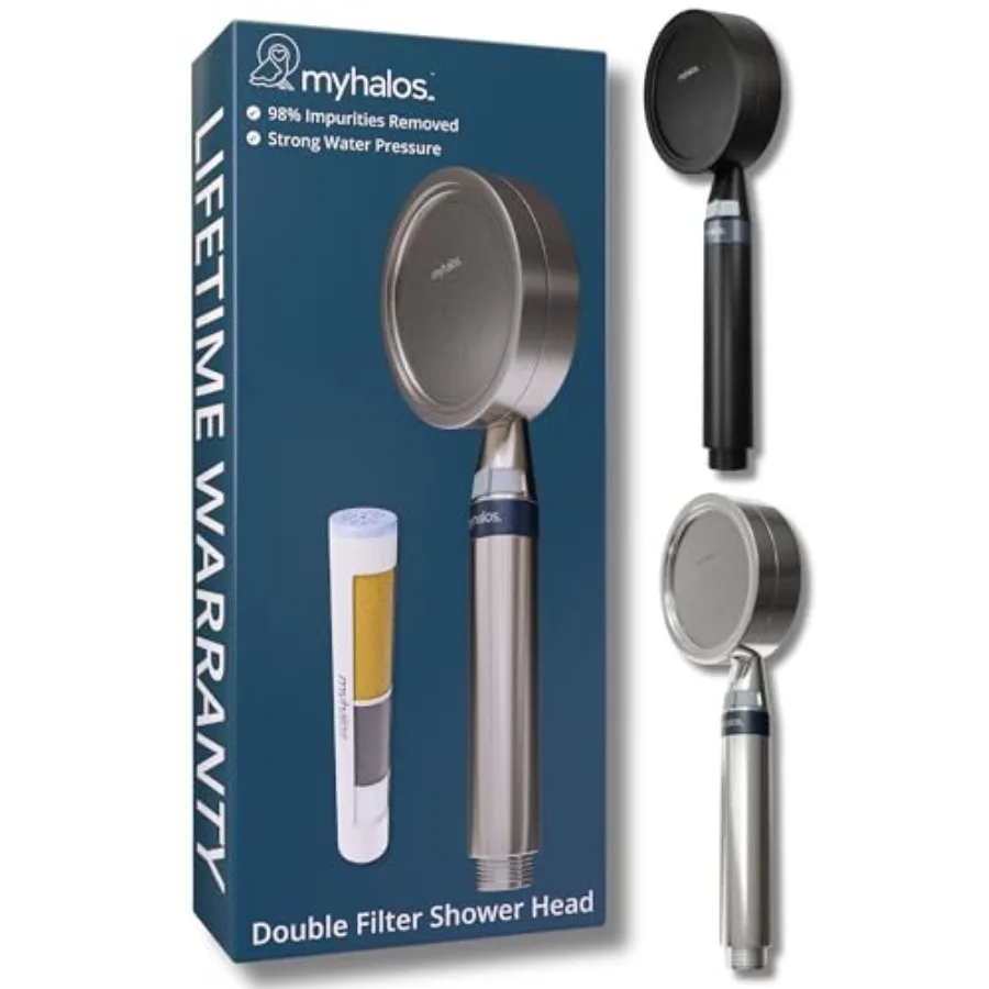

® Handheld Filtered Shower Head with Handheld Handle - High Pressure Shower Heads With Filter To Reduce Chlorine and Soften Wat