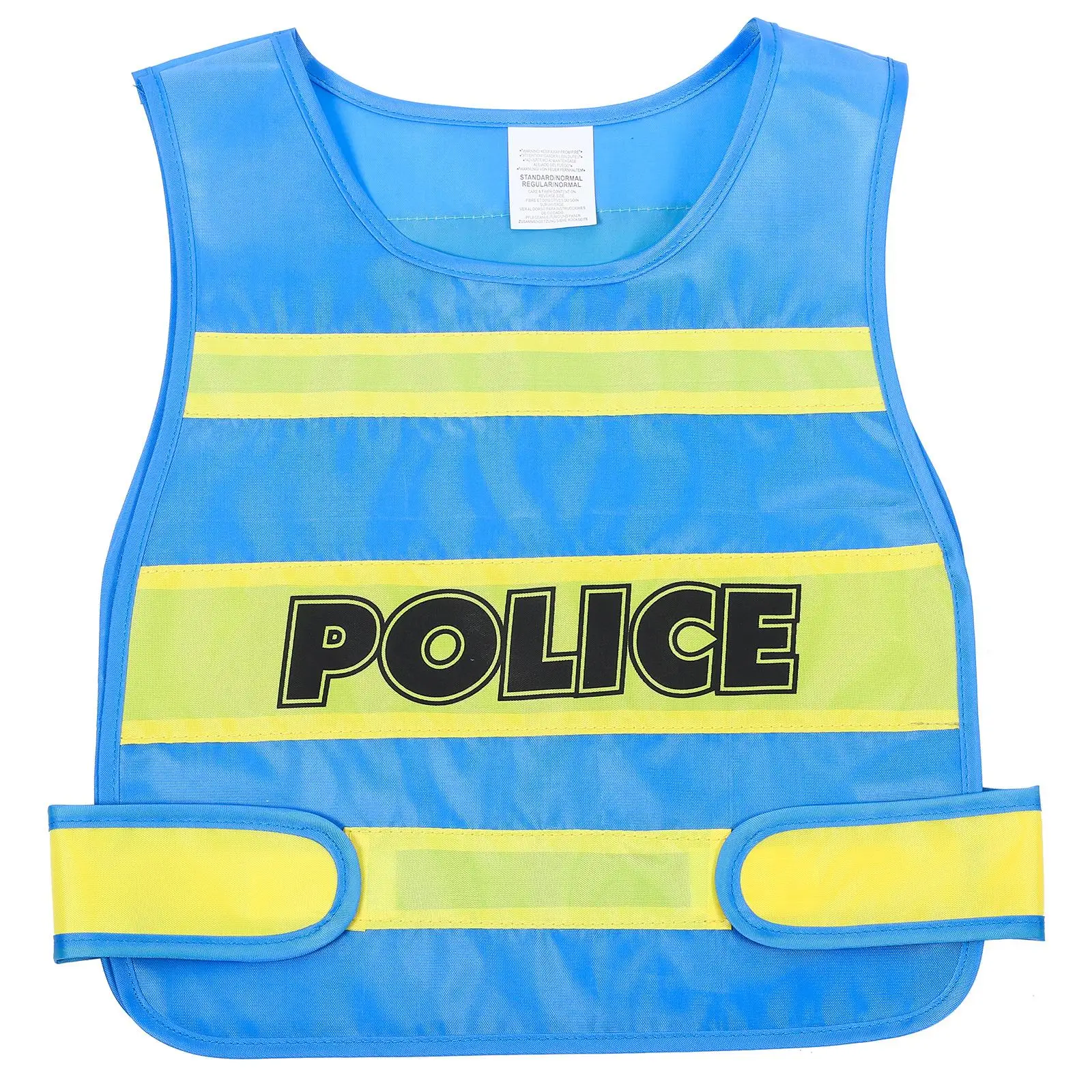 Police Costume Pretend Vest Cosplay Reflective Boys Dress up Fabric Kids Outfit