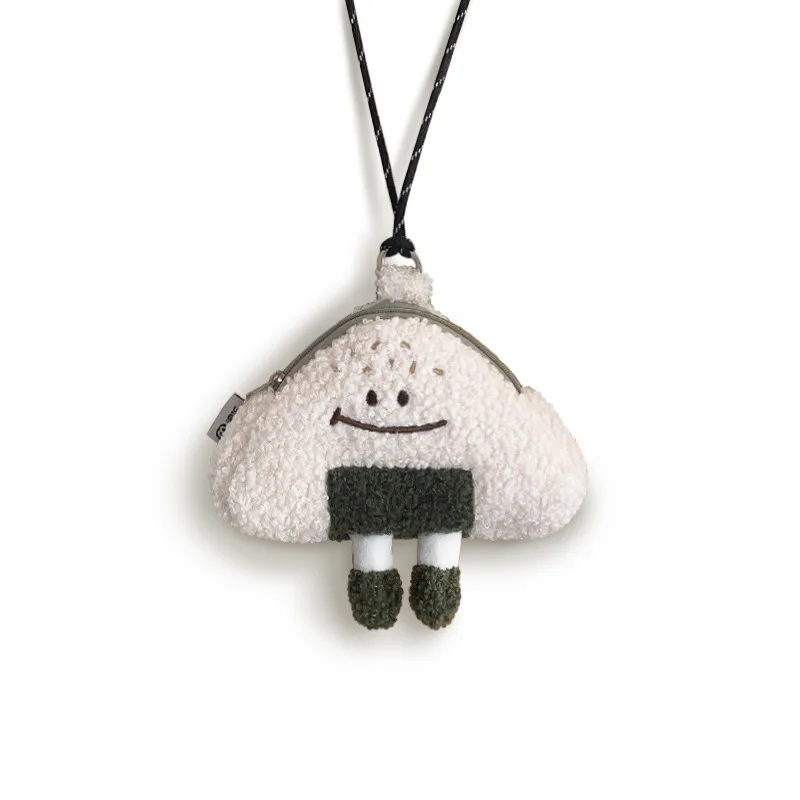 اليابانية Kawaii حقيبة جديدة المرأة الكرتون كرة الأرز أفخم حقائب كتف المرأة حقائب كروسبودي الرقبة محفظة حقيبة حقيبة الأنثوية #6