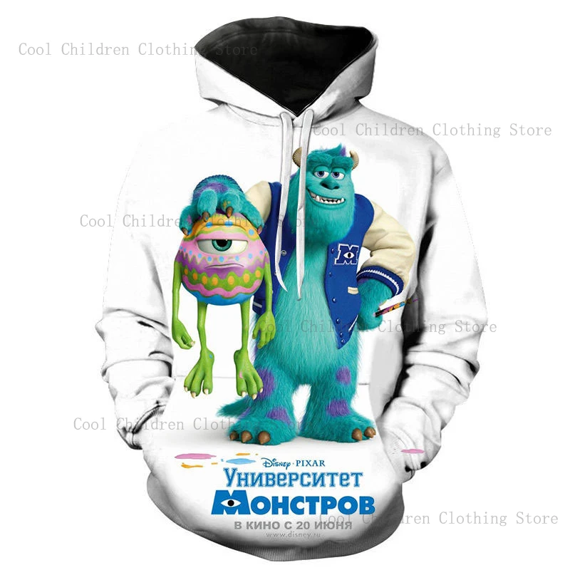 24 New Disney Monster Inc 3D Printed Hoodie Men Women Fashion Hooded Sweatshirts Streetwear Oversized Hoodies Kids Cool Pullover