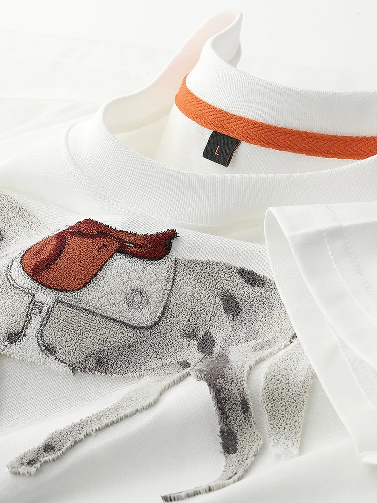 

Мужская летняя футболка из ледяного шелка и хлопка, тонкая, с круглым вырезом, повседневная, дышащая, в европейском стиле, для лета