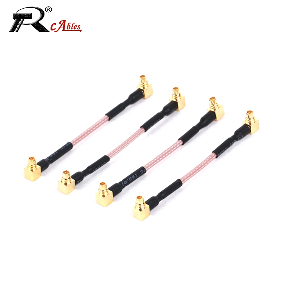 

100pcs MMCX Male Plug to MMCX Male Plug Connector MMCX Coaxial RF Adaptor With RG178 Pigtail Cable 10CM/26CM/55CM