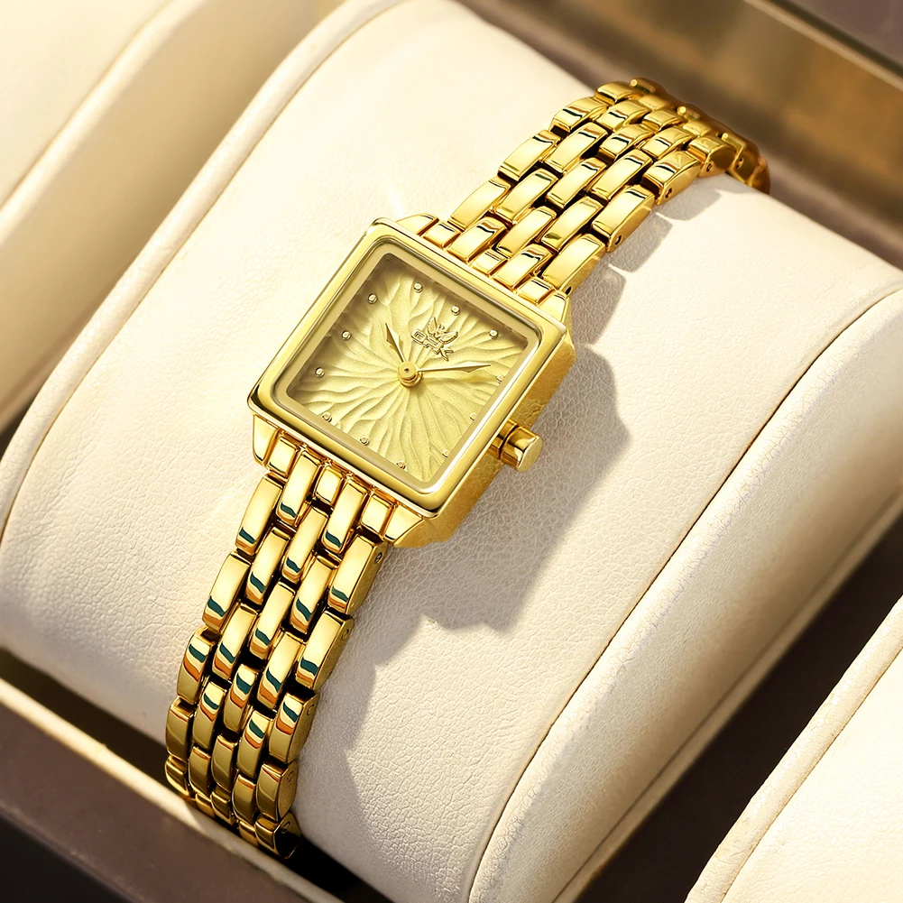 6070 OPK Brand Fashion Quartz Women's Watch Cross border Square Explosive Waterproof Watch