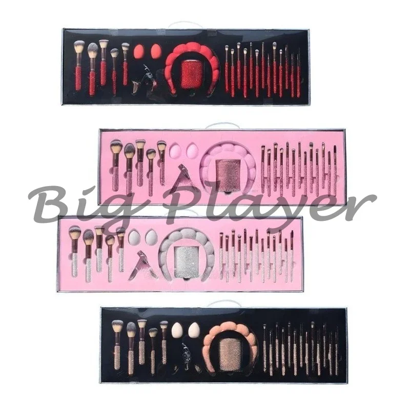 مجموعة فرش مكياج مرصعة بالألماس الإبداعي مكونة من 23 قطعة مجموعة كاملة من فرشاة البودرة المرصعة بالألماس لظلال العيون وبودرة أحمر الخدود #2