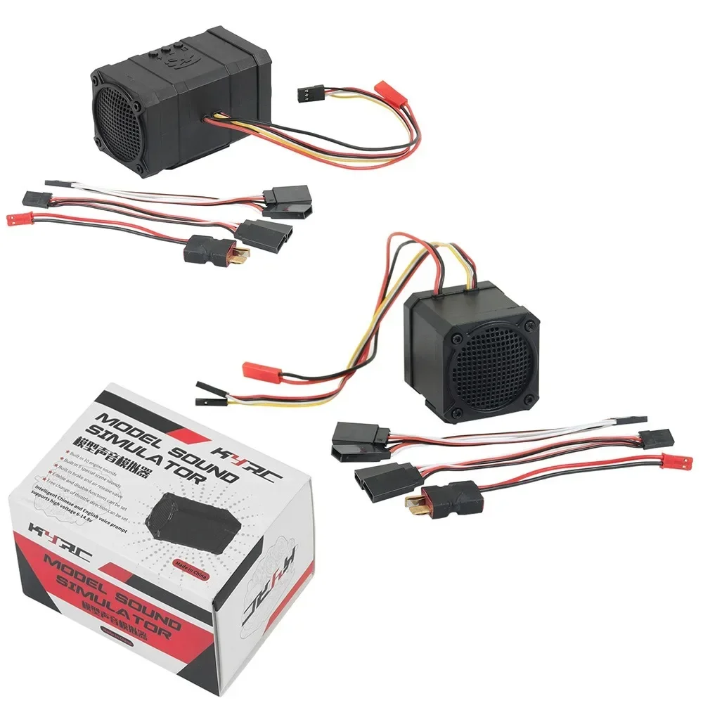 Simulador de sonido de dos canales para coche teledirigido, 10 altavoces con efectos de sonido, grupo de sonido del motor de conexión para 1/10 RC Crawler Axial SCX10 TRX4 D90