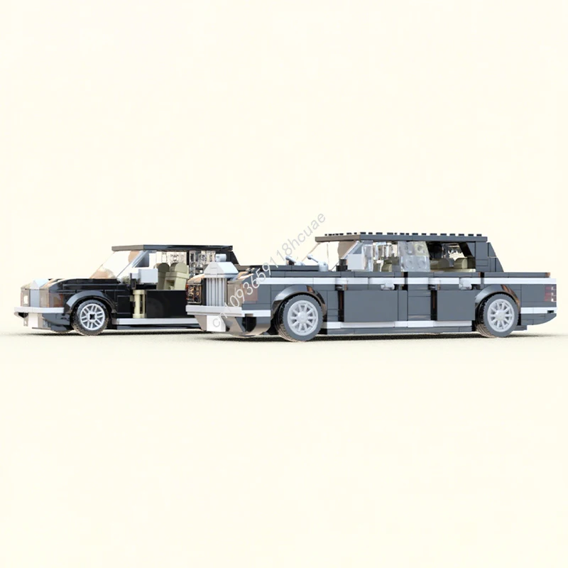 

484 шт. MOC Rollser-Royces Silver Spur Limousine City Champions супер автомобиль строительные блоки образовательный кирпич Рождественская игрушка в подарок