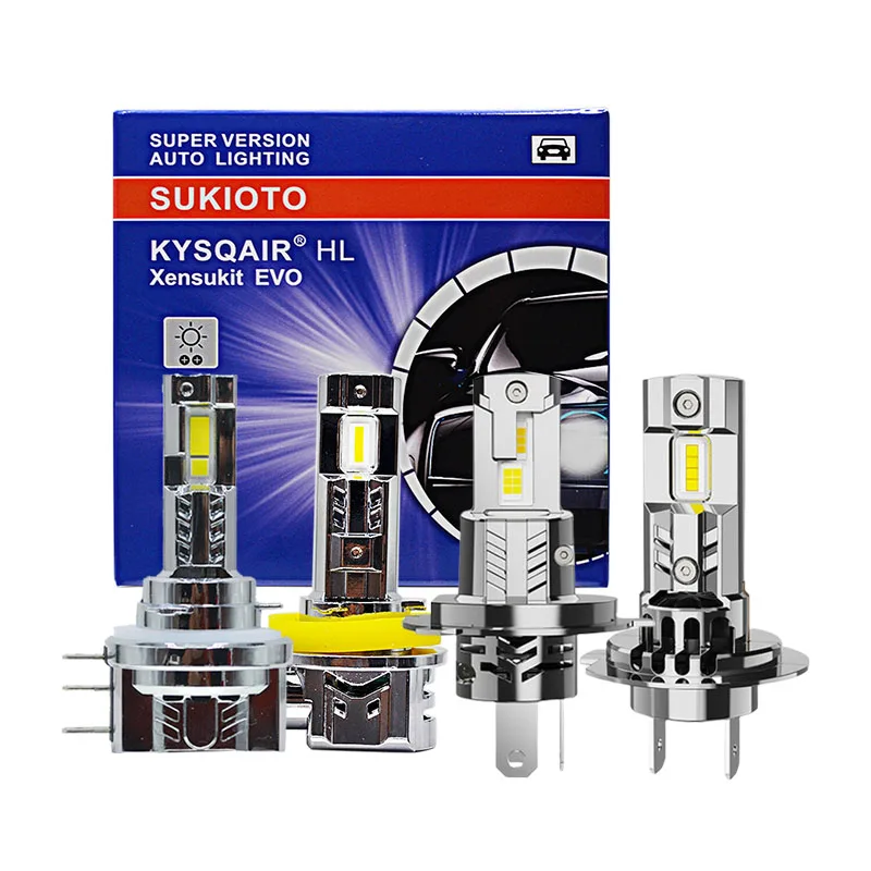 2個入り-sukioto-h7-h11-led-キャンバス対応バルブ-hb3-9005-h3-h1-ledヘッドライト-ミニサイズ-高ルーメン-30000lm-70w-h15-ledオートランプ-6000k-ホワイト