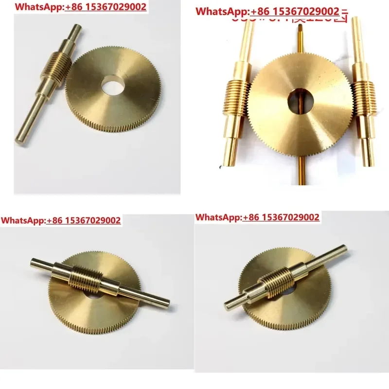 0.4 Modulus Brass Worm Gearbox 1 to 120 Speed Ratio Precision Reduction Gear Set for DIY Projects Star Chaser Deceleration