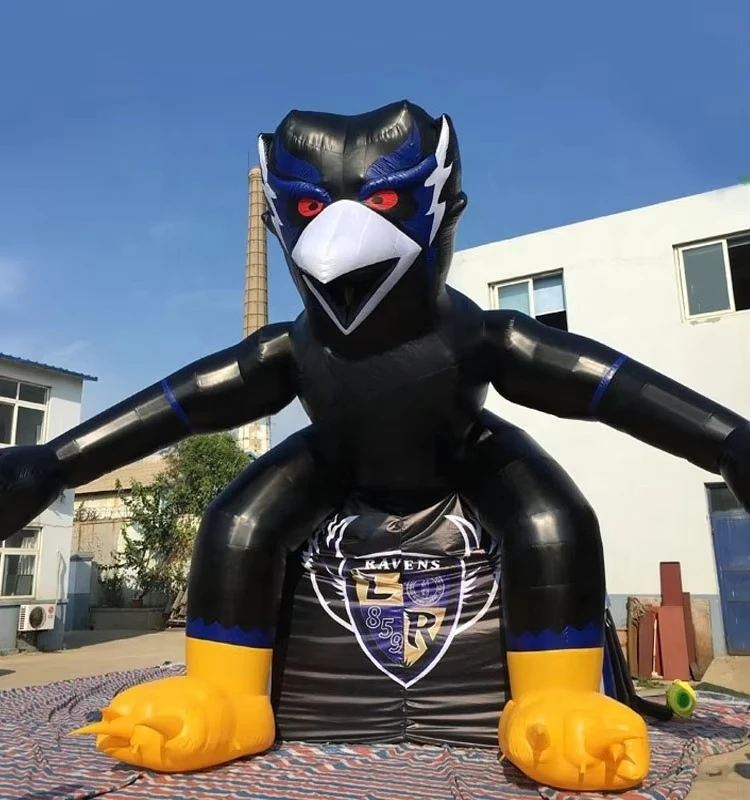 

factory supply design bespoke inflatable eagle logo mascot tunnel,inflatable football team tunnel for advertising used