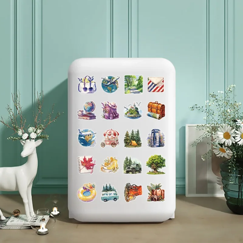 50개 만화 캐릭터 맞춤형 여행용 창의적인 낙서 장식 스티커