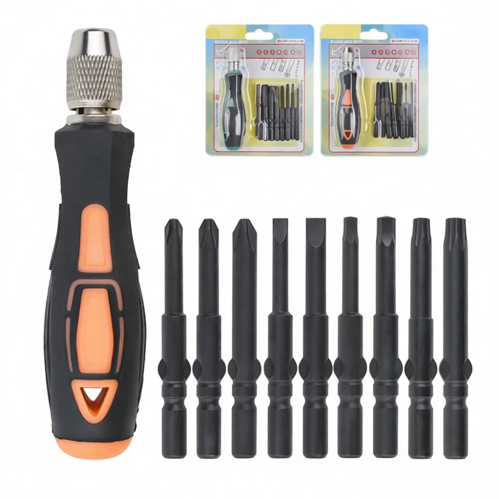 Compact 802 Handle Grip 6mm Shank Bit Holder Self Locking Chuck Conversion Adapter Manual Screwdriver For Industrial Hardware