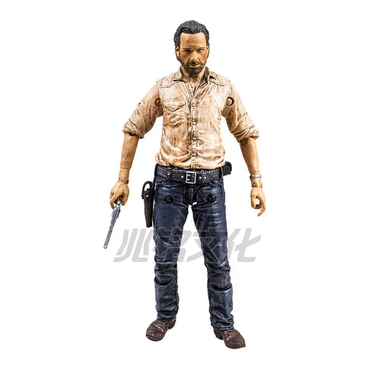 2021 hot ! 15cm The walking dead 5 zombies Rick Daryl action figure toys Christmas doll toy Christmas gift