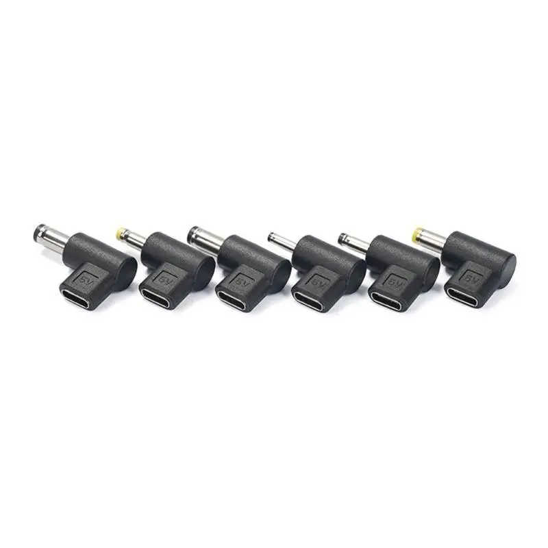 652F USB C to 5.5x2.5/3.0x1.1/3.5x1.35/4.0x1.7/4.8x1.7/5.5x2.1mm Type C Female