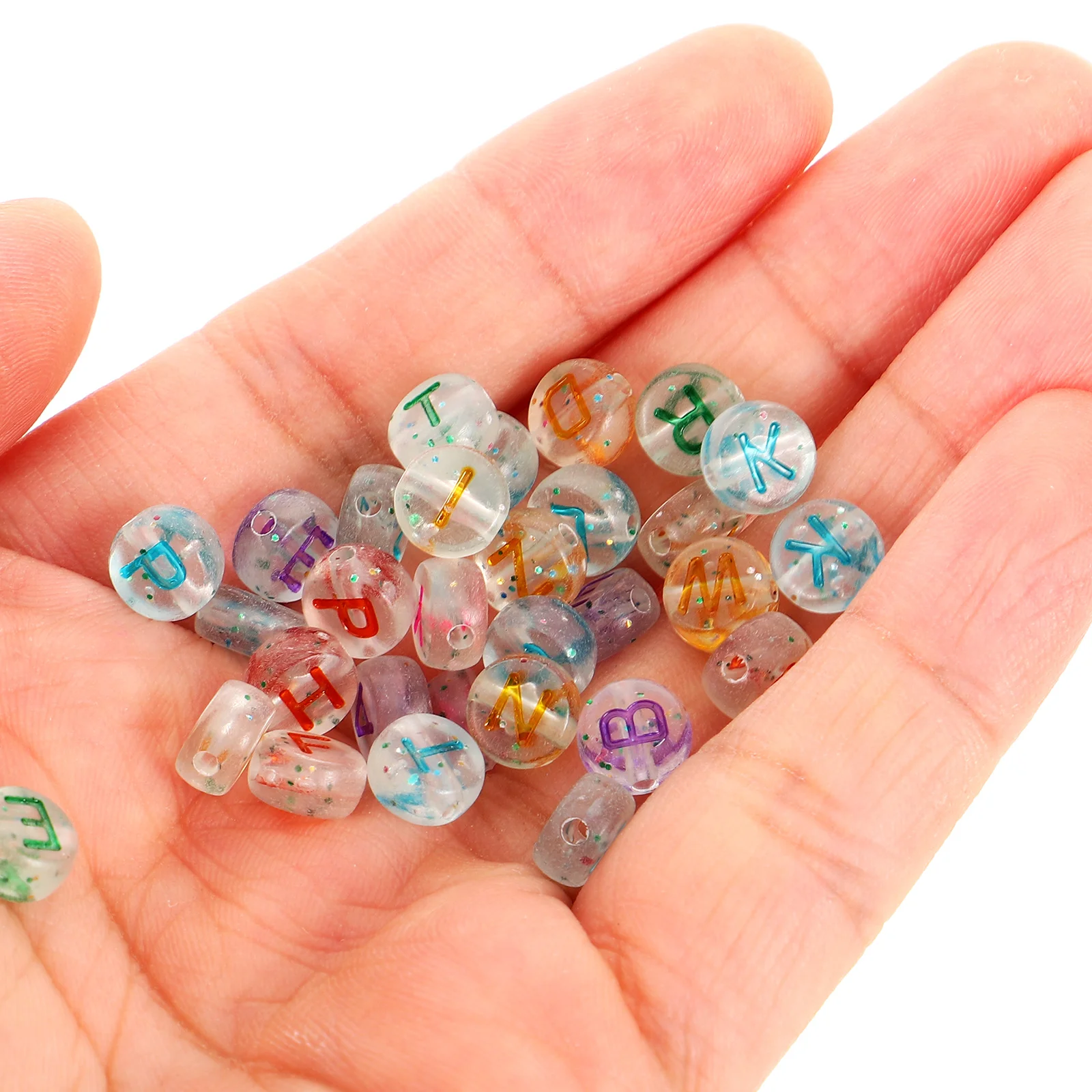 

1 Bag Of Alphabet Pattern Loose Diy Jewelry Making Craft Material For Bracelets Necklaces Earrings Letter Beads Acrylic Beads