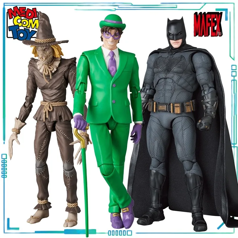 Medicom Toy Véritable série MAFEX No.229 MAFEX SCARECROW BATMAN : HUSH Ver. Modèle mobile Silent Riddler, jouets exquis