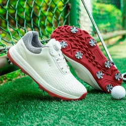 New Men Spikes Golf Shoes Waterproof Golf Sneakers for Men Golfers Footwears Anti Slip Golfers Sneakers Male