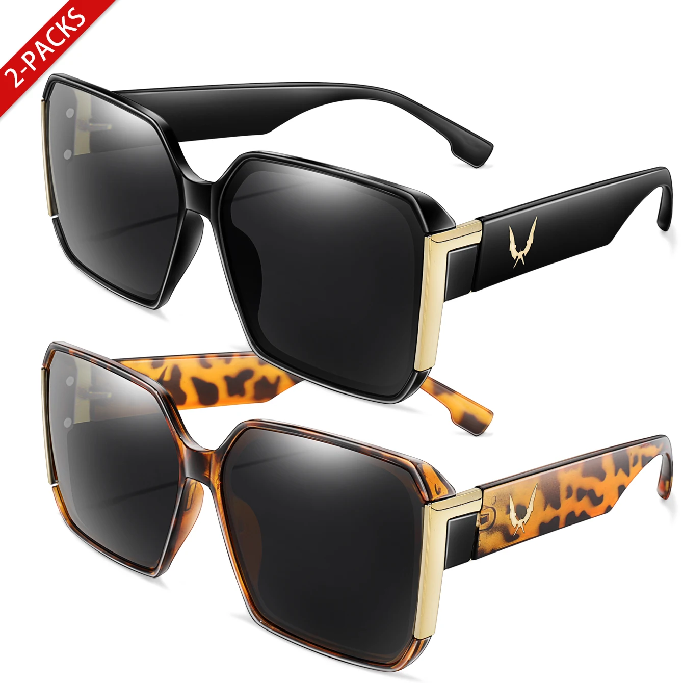 Unisex Quadratische Angelbrille UV-Schutz Fahrradbrille für Outdoor-Laufen Wandern Radfahren Modische Eyewear