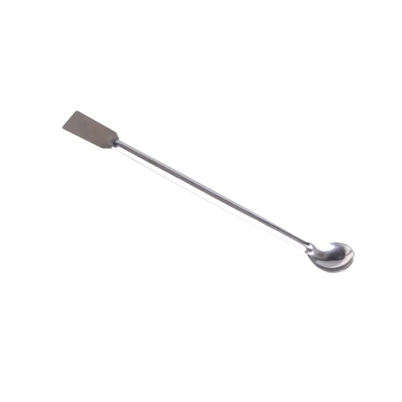 lab supplies Horn Spoon,Medicinal ladle with Spatula,Home Household Handy Tools Length 200mm Laboratory Supplies for Teaching