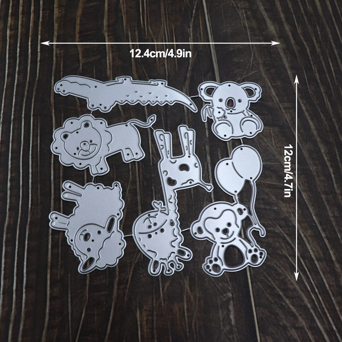 Zwierzęta Zoo metalowe matryce do scrapbookingu wytłaczanie DIY ręczny nóż dekoracja do albumu na zdjęcia forma nowe szablony do rękodzieła